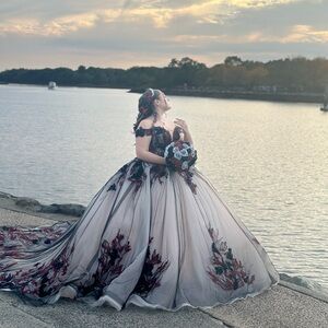 Elegant Floral Gown